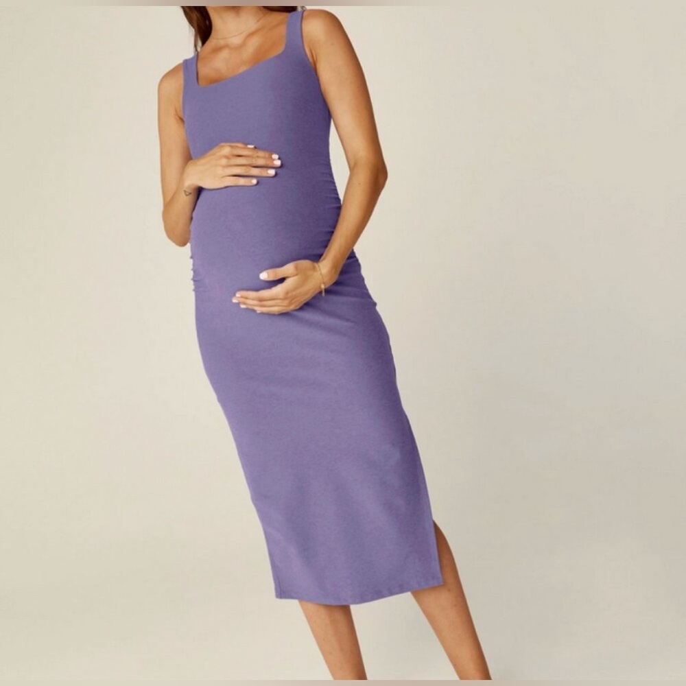 Beyond the Bump Lavender Midi Dress